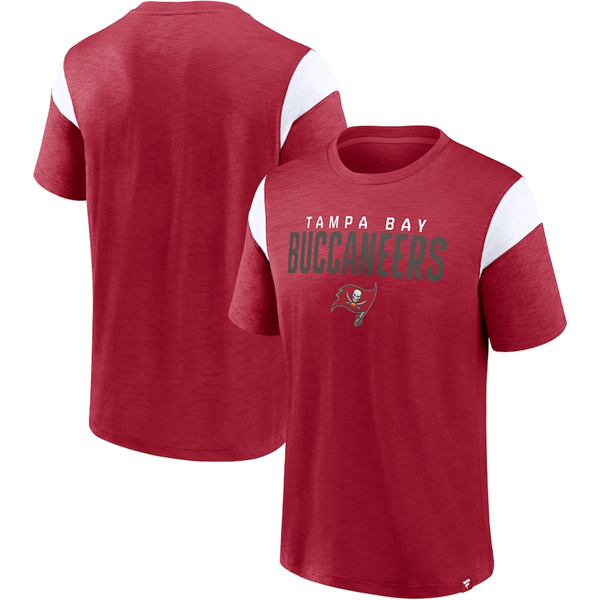 Men's Tampa Bay Buccaneers Red/White Home Stretch Team T-Shirt